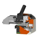 Axinar TSOVEA TS120 Analog Pellet Burner 120kW with Dual Automatic Cleaning & Auger