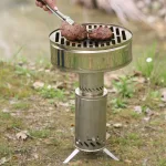 Axinar Pyrolino Camping – Φορητή Σόμπα Ξύλου & Pellet με Τριτογενή Καύση