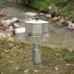 Axinar Pyrolino Camping – Φορητή Σόμπα Ξύλου & Pellet με Τριτογενή Καύση