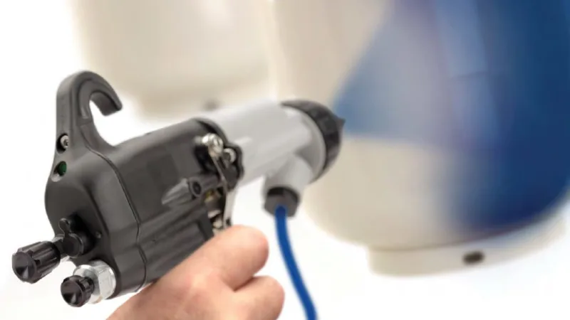 GEMA OptiFlow IG07-PA, ηλεκτροστατική βαφή μετάλλων, Axinar βαφείο Θεσσαλονίκη